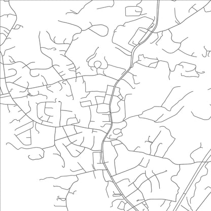 ROAD MAP OF DALEVILLE, VIRGINIA BY MAPBAKES