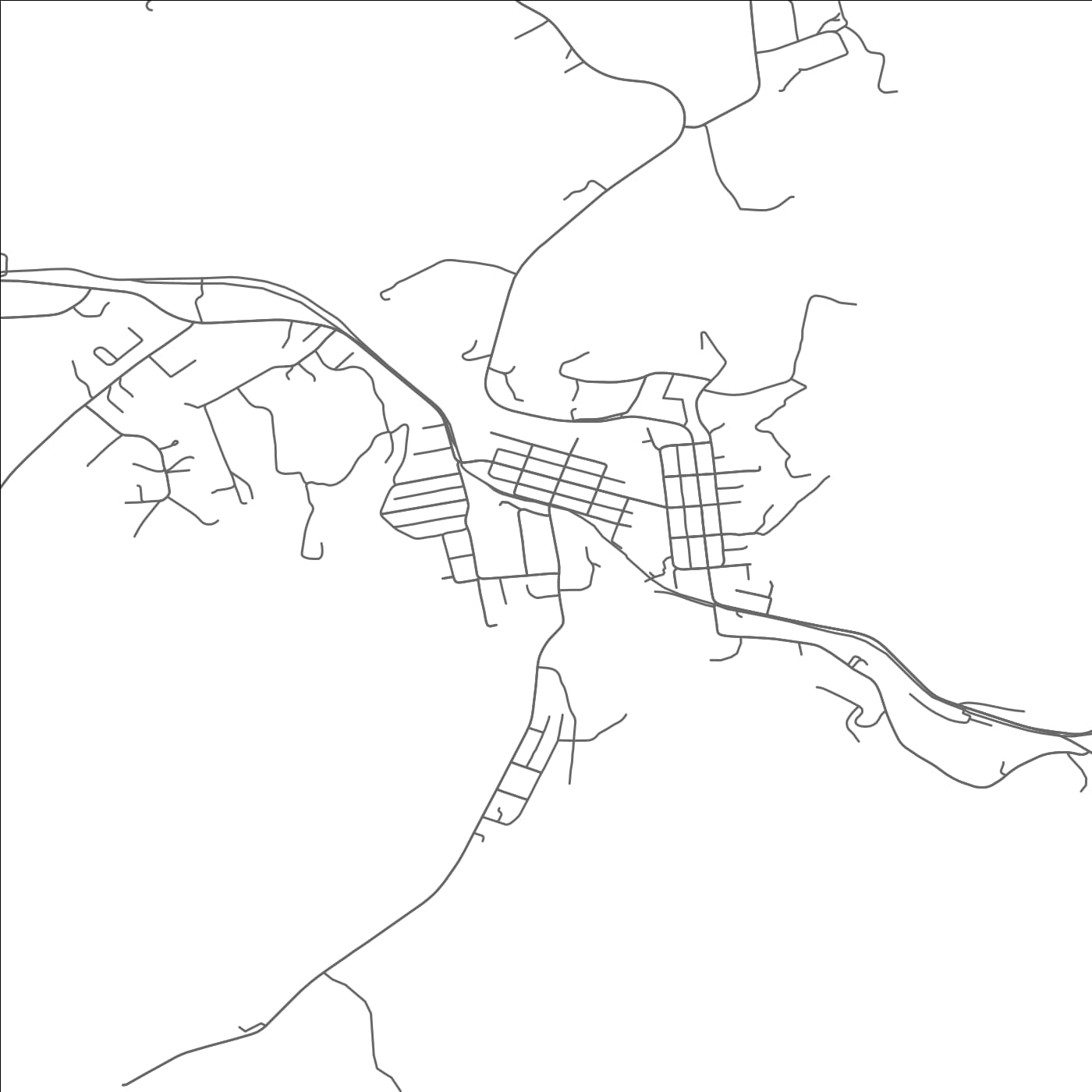 ROAD MAP OF DAMASCUS, VIRGINIA BY MAPBAKES