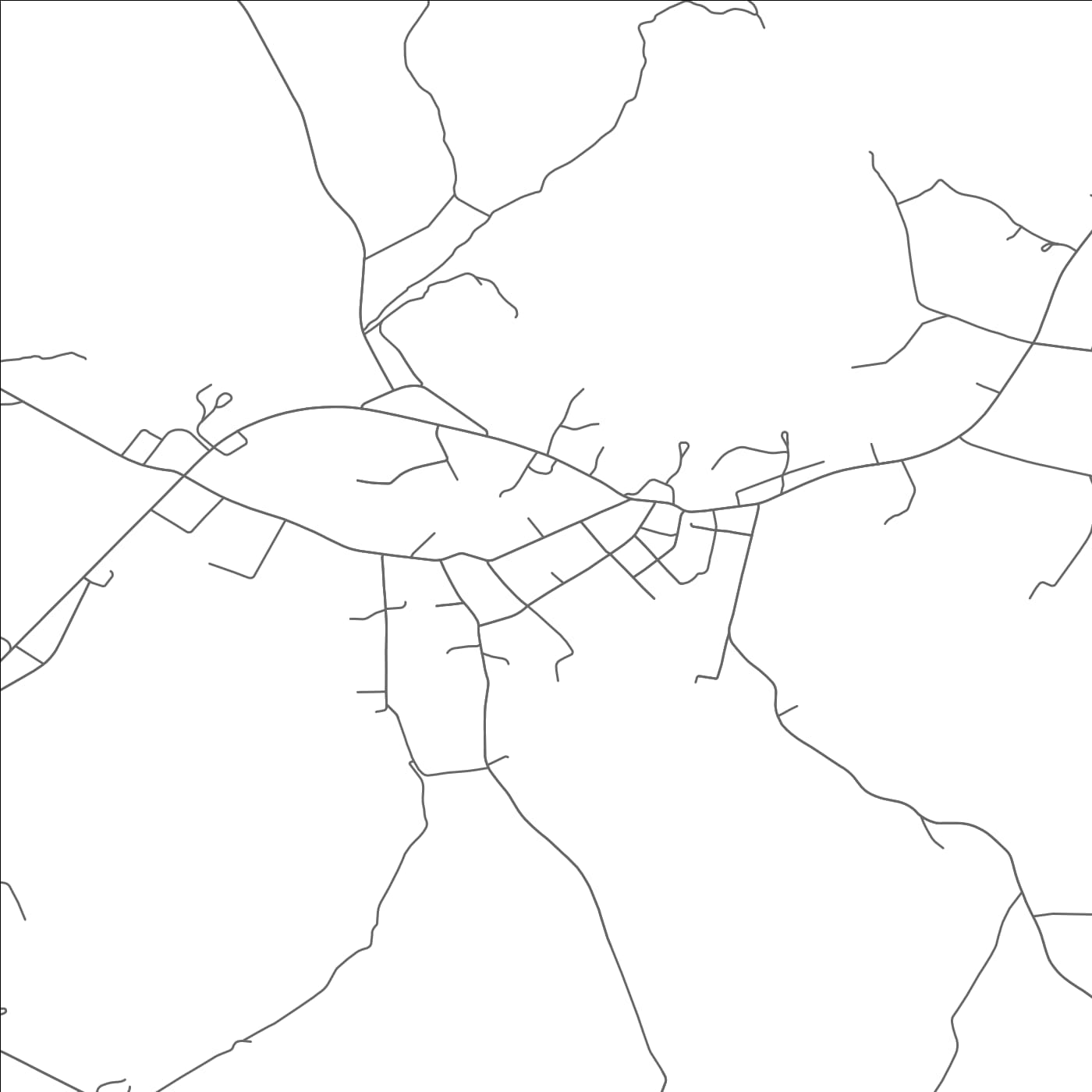 ROAD MAP OF DILLWYN, VIRGINIA BY MAPBAKES