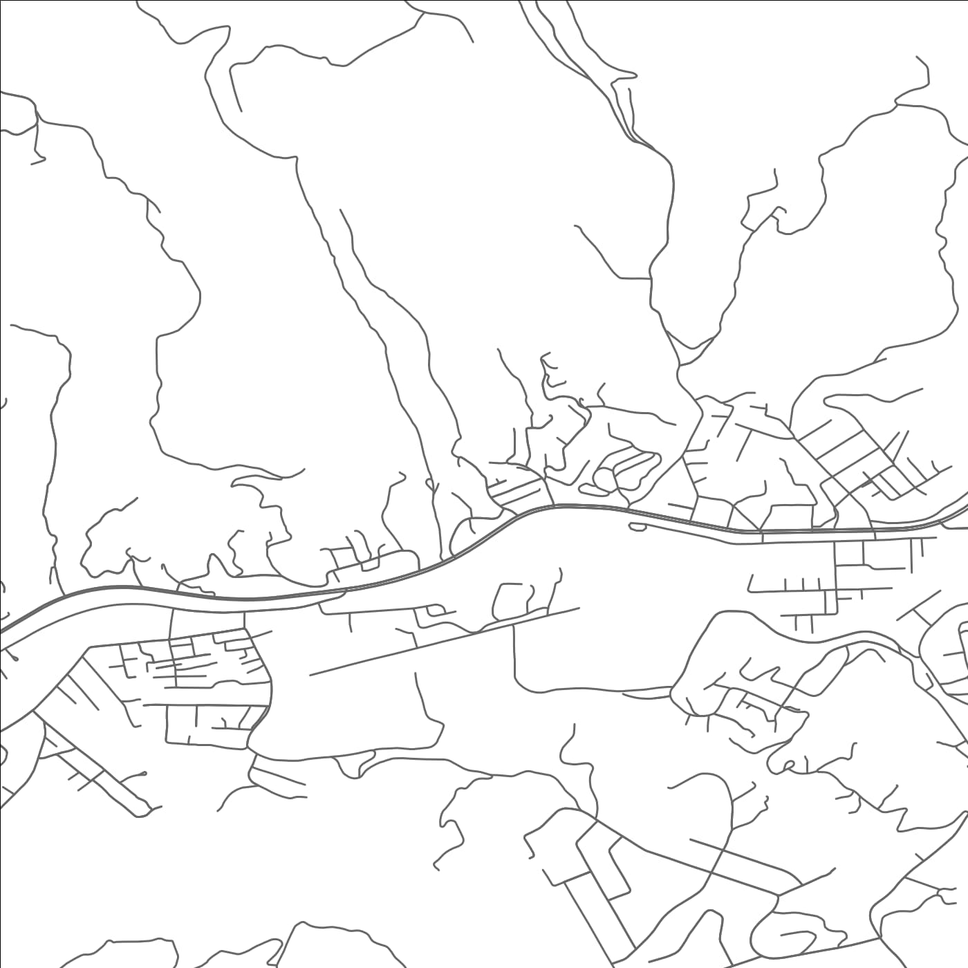 ROAD MAP OF DORAN, VIRGINIA BY MAPBAKES