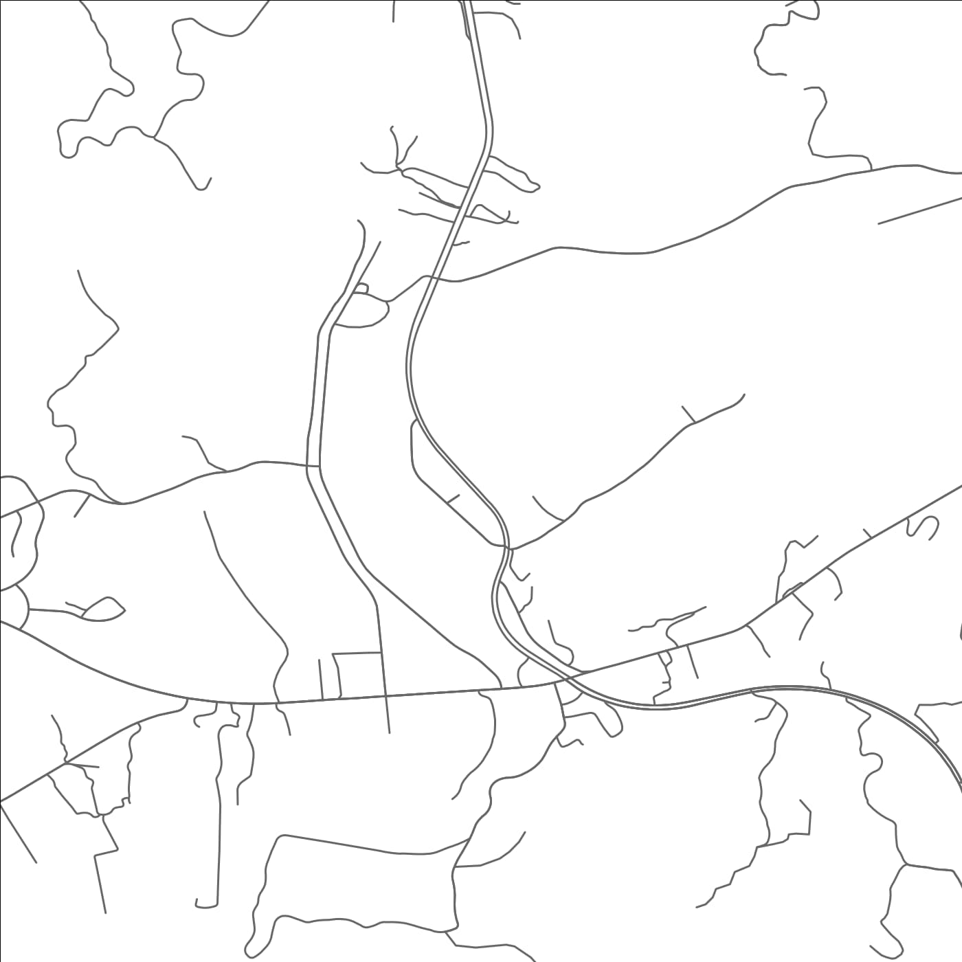 ROAD MAP OF DUFFIELD, VIRGINIA BY MAPBAKES