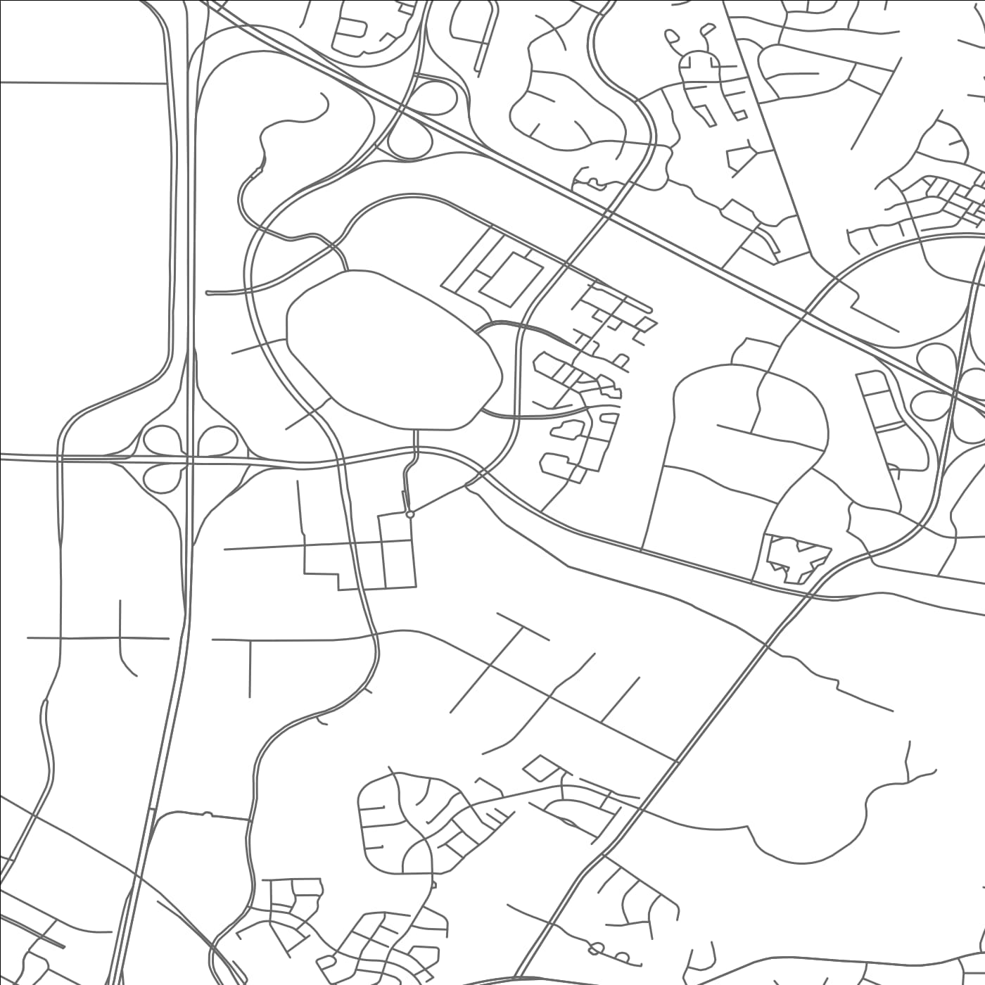 ROAD MAP OF DULLES TOWN CENTER, VIRGINIA BY MAPBAKES