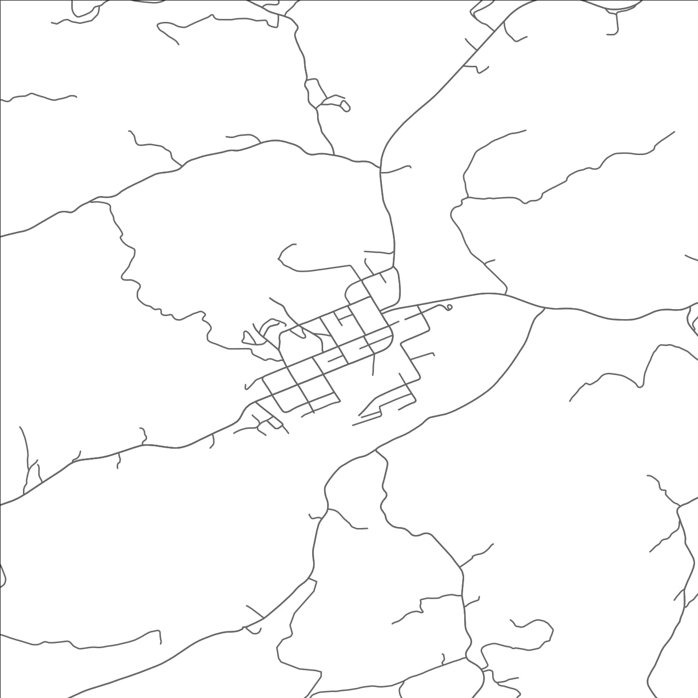 ROAD MAP OF DUNGANNON, VIRGINIA BY MAPBAKES