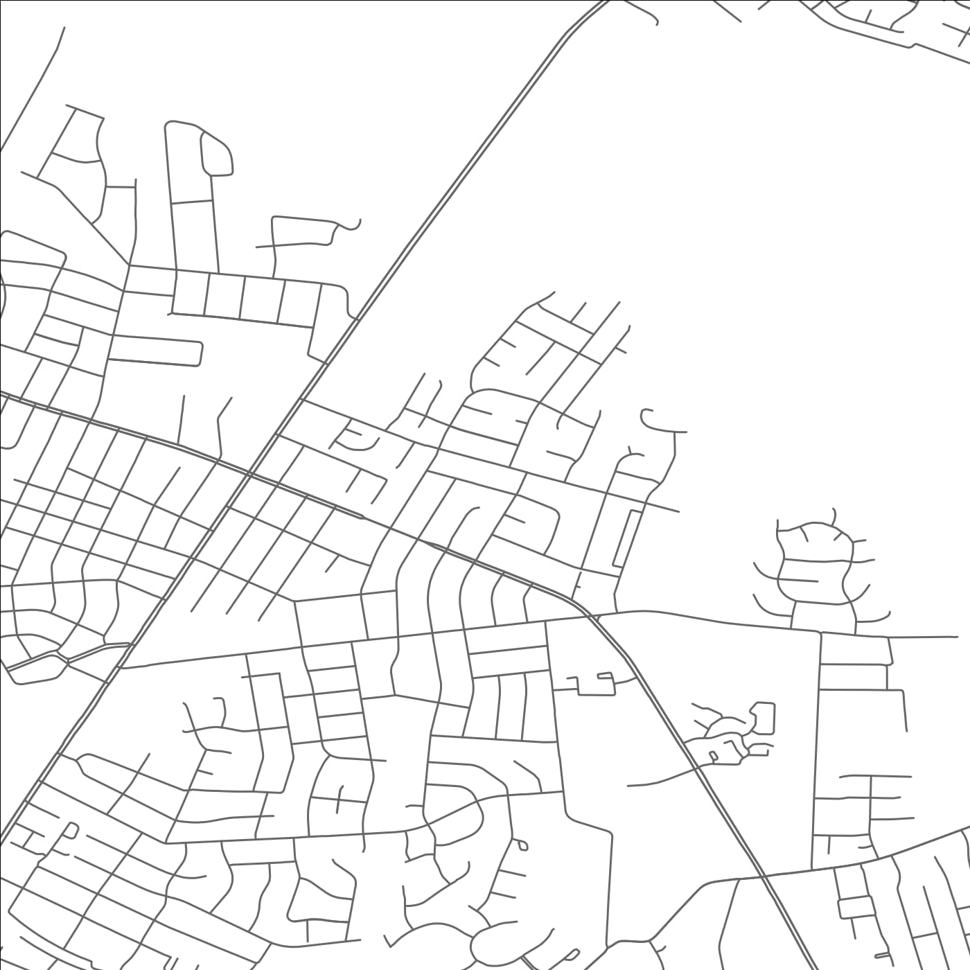 ROAD MAP OF EAST HIGHLAND PARK, VIRGINIA BY MAPBAKES