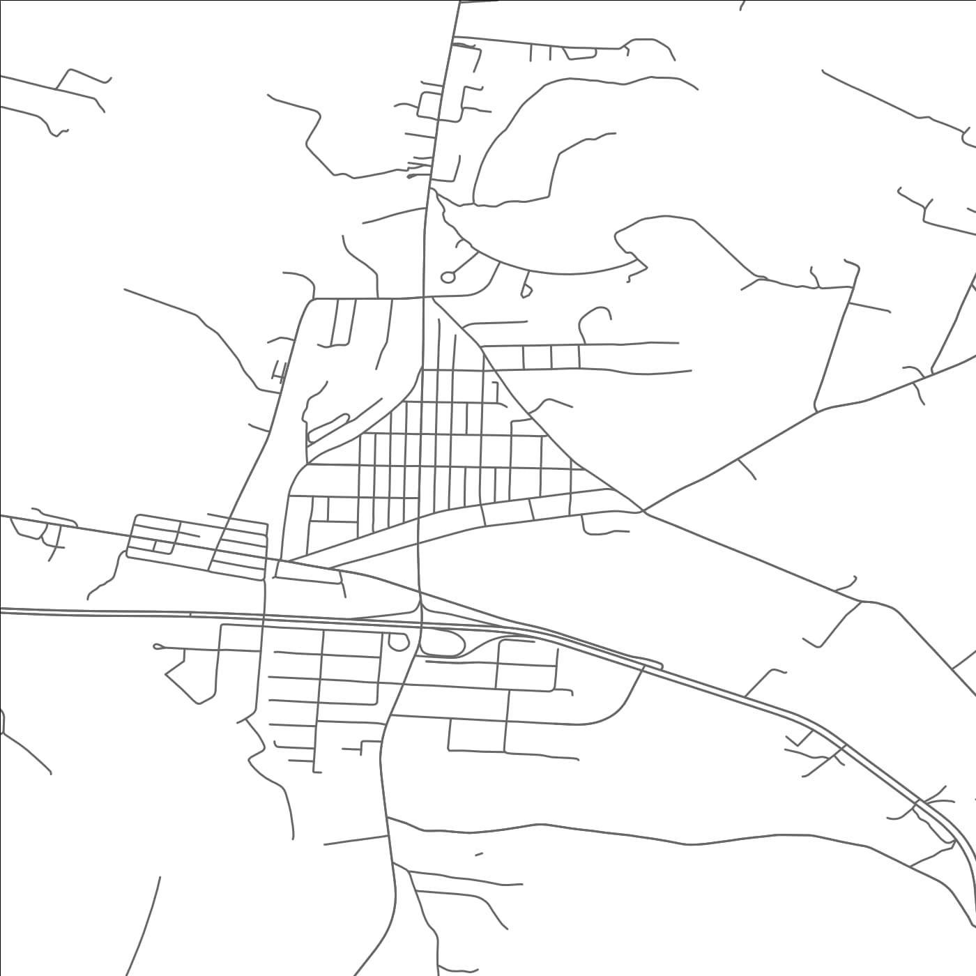 ROAD MAP OF ELKTON, VIRGINIA BY MAPBAKES