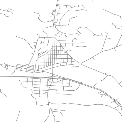 ROAD MAP OF ELKTON, VIRGINIA BY MAPBAKES