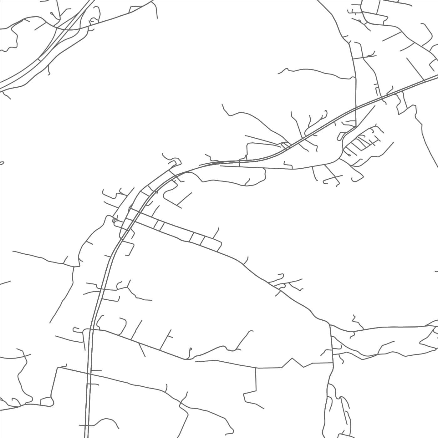 ROAD MAP OF ELLISTON, VIRGINIA BY MAPBAKES