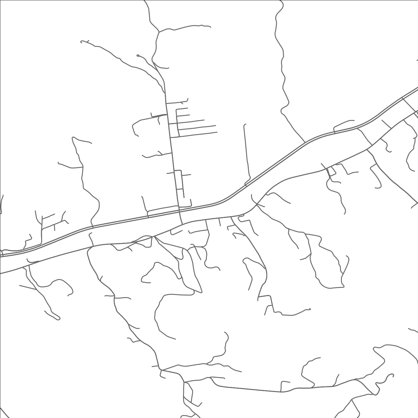 ROAD MAP OF EWING, VIRGINIA BY MAPBAKES