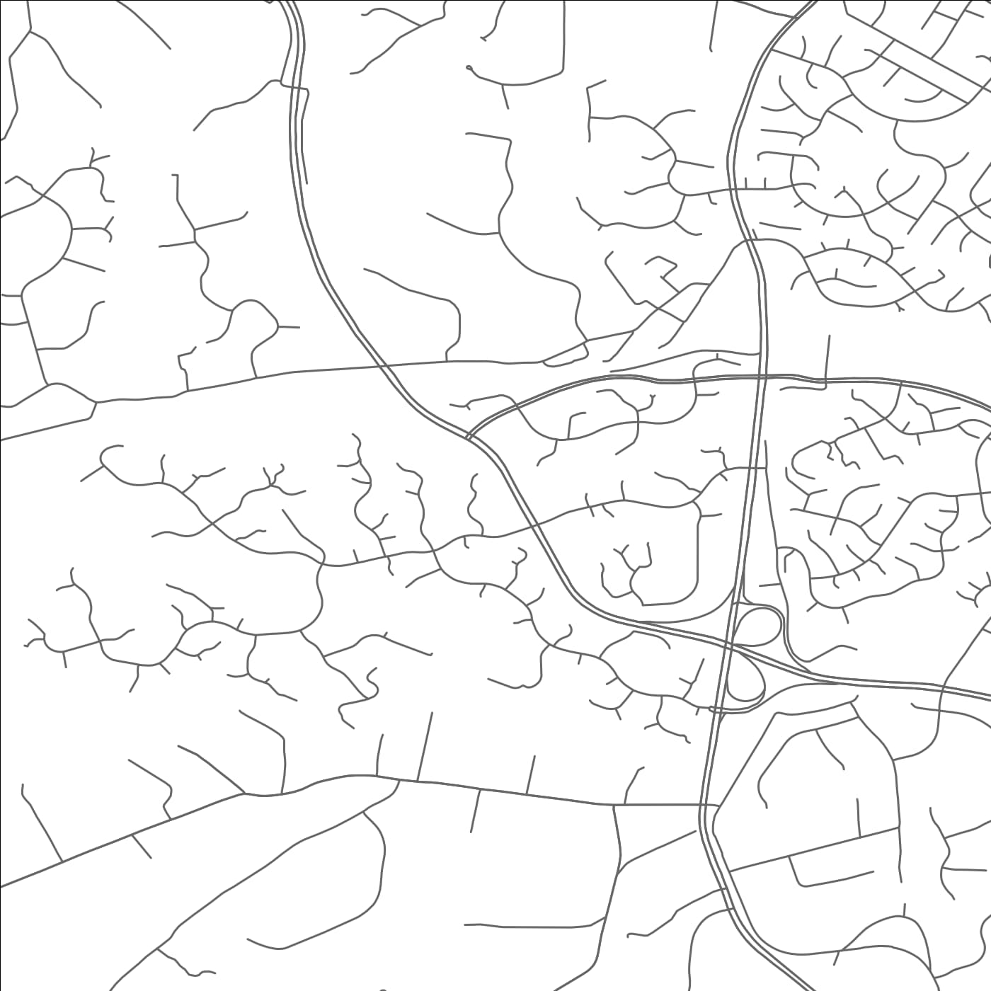 ROAD MAP OF FAIRFAX STATION, VIRGINIA BY MAPBAKES