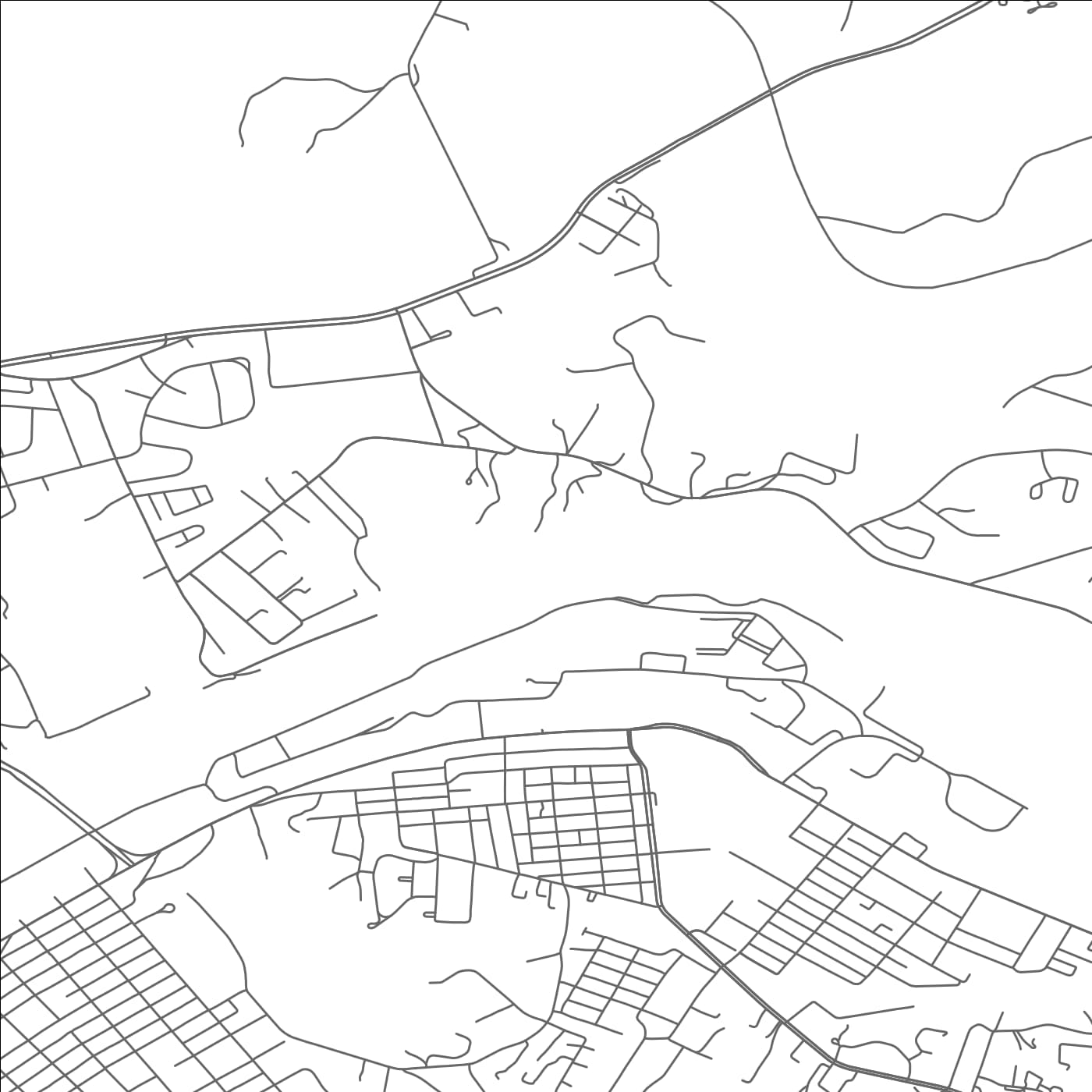 ROAD MAP OF FAIRLAWN, VIRGINIA BY MAPBAKES