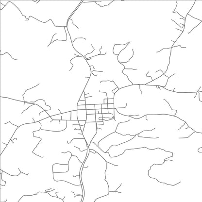 ROAD MAP OF FINCASTLE, VIRGINIA BY MAPBAKES