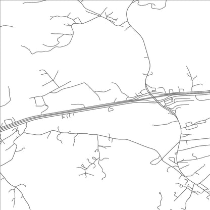 ROAD MAP OF FORT CHISWELL, VIRGINIA BY MAPBAKES