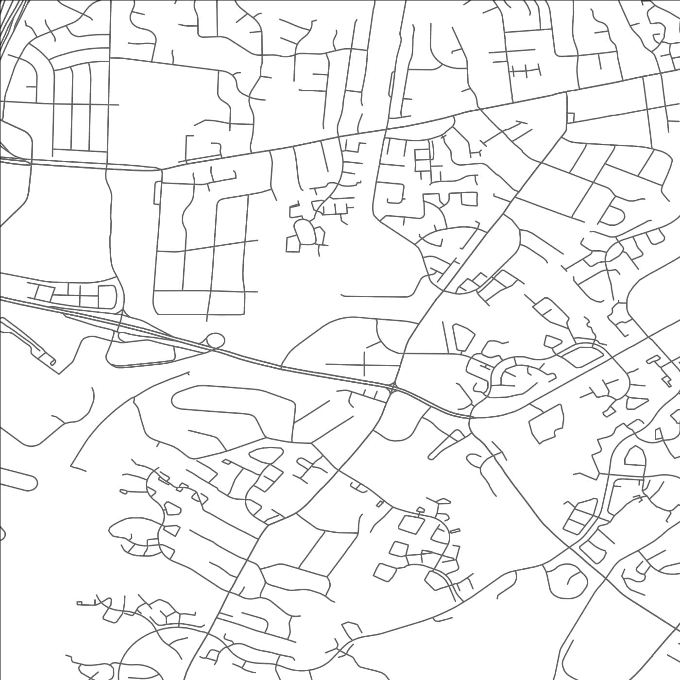 ROAD MAP OF FRANCONIA, VIRGINIA BY MAPBAKES