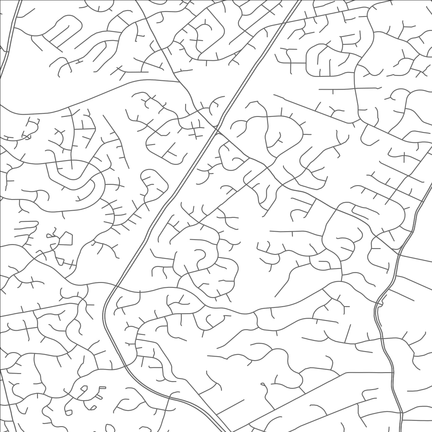 ROAD MAP OF FRANKLIN FARM, VIRGINIA BY MAPBAKES