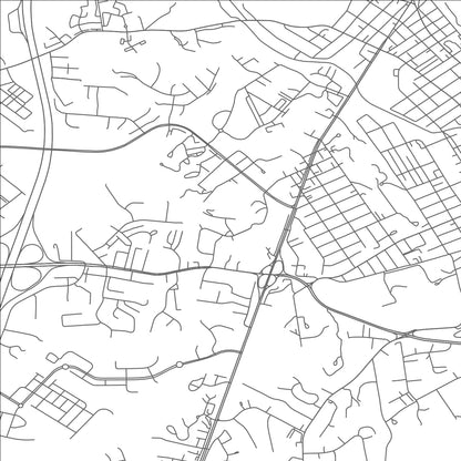 ROAD MAP OF FREDERICKSBURG, VIRGINIA BY MAPBAKES