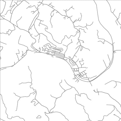 ROAD MAP OF FRIES, VIRGINIA BY MAPBAKES