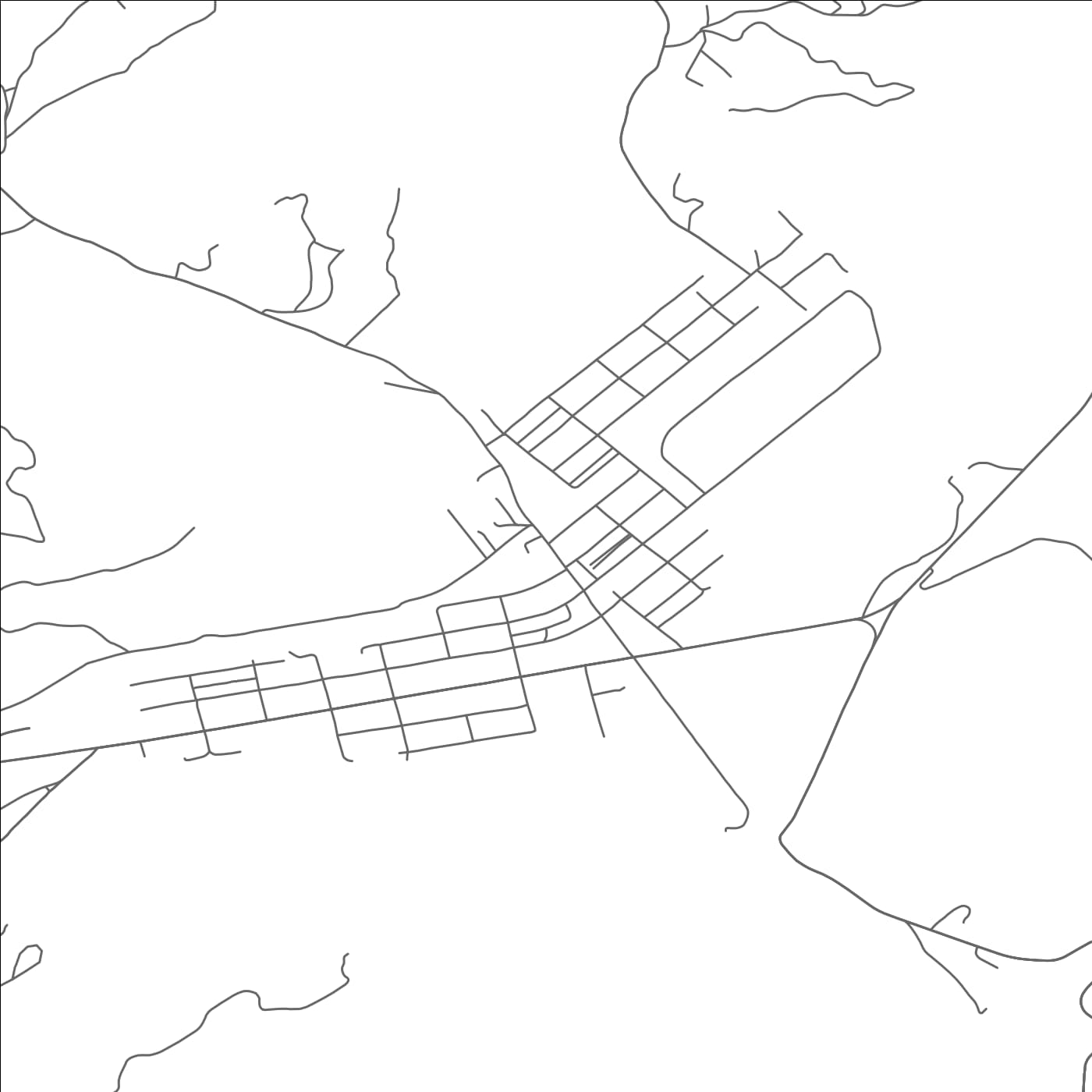 ROAD MAP OF GLASGOW, VIRGINIA BY MAPBAKES