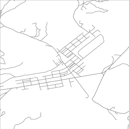 ROAD MAP OF GLASGOW, VIRGINIA BY MAPBAKES