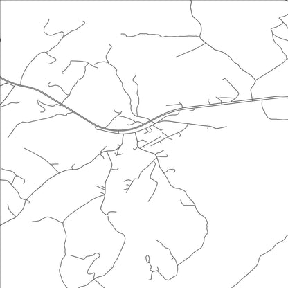 ROAD MAP OF GORE, VIRGINIA BY MAPBAKES