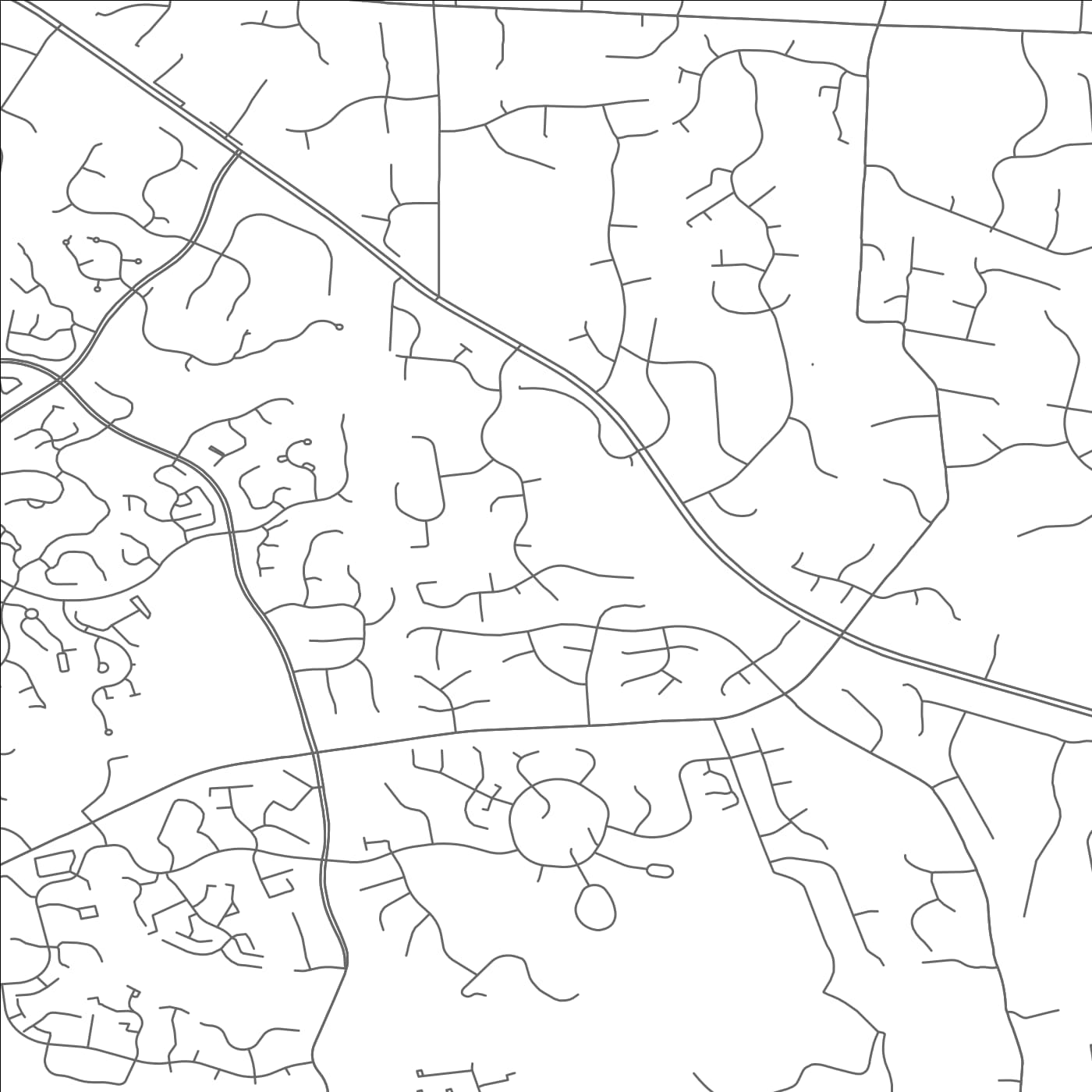 ROAD MAP OF GREAT FALLS CROSSING, VIRGINIA BY MAPBAKES