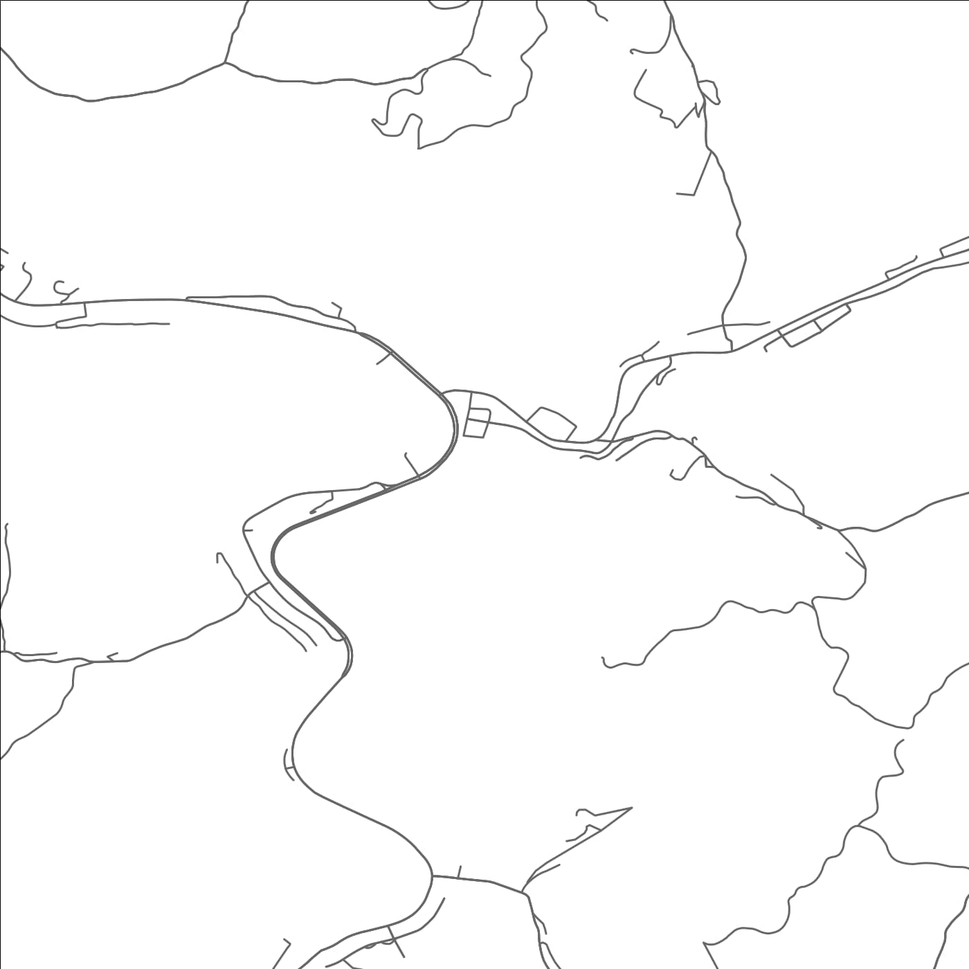 ROAD MAP OF GRUNDY, VIRGINIA BY MAPBAKES