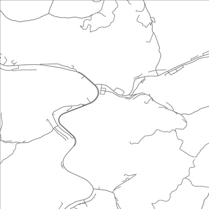 ROAD MAP OF GRUNDY, VIRGINIA BY MAPBAKES