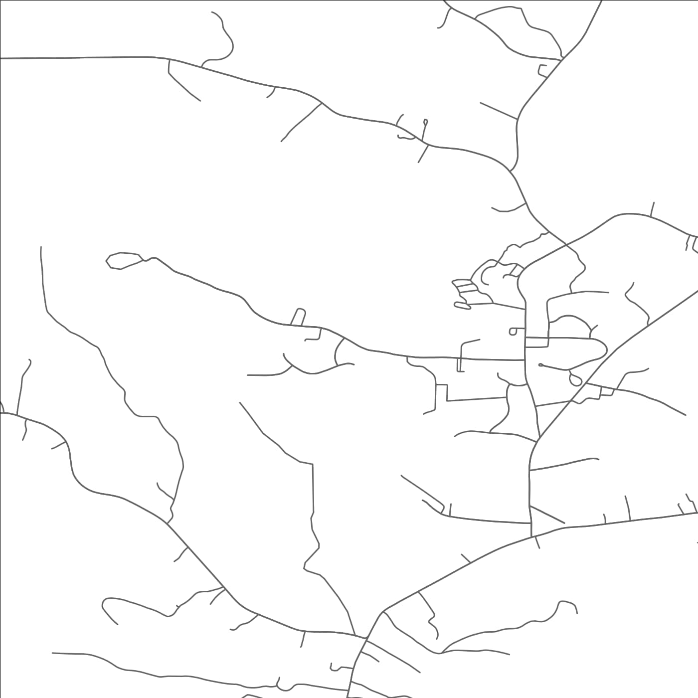 ROAD MAP OF HAMPDEN-SYDNEY, VIRGINIA BY MAPBAKES