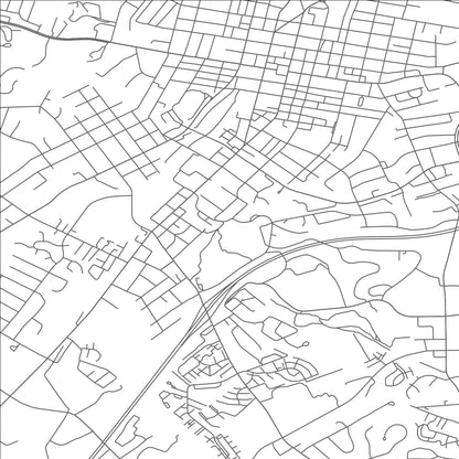 ROAD MAP OF HARRISONBURG, VIRGINIA BY MAPBAKES