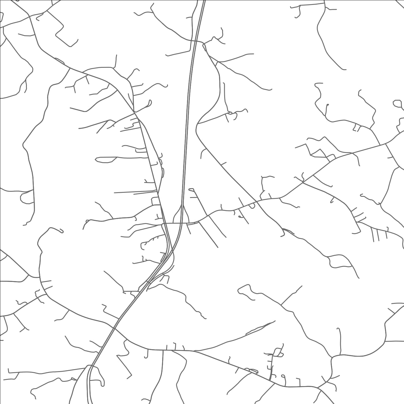 ROAD MAP OF HENRY FORK, VIRGINIA BY MAPBAKES