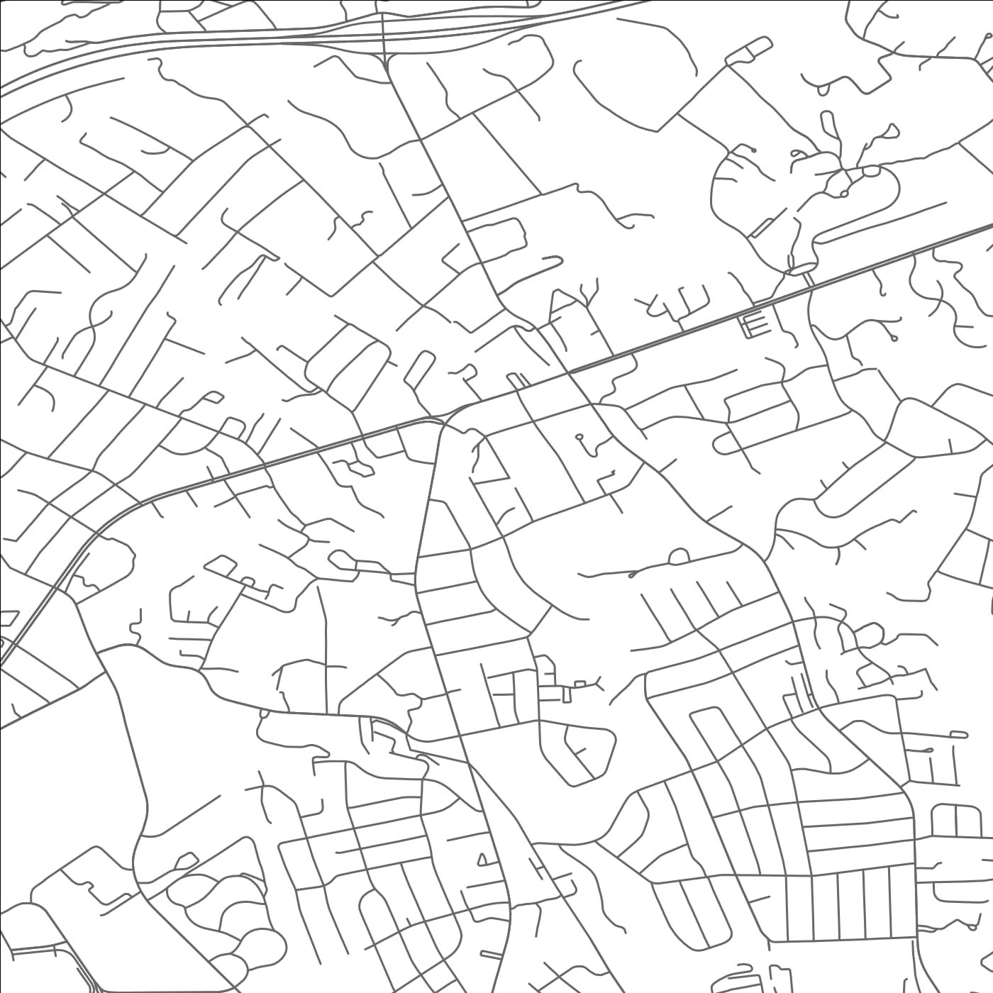 ROAD MAP OF HOLLINS, VIRGINIA BY MAPBAKES