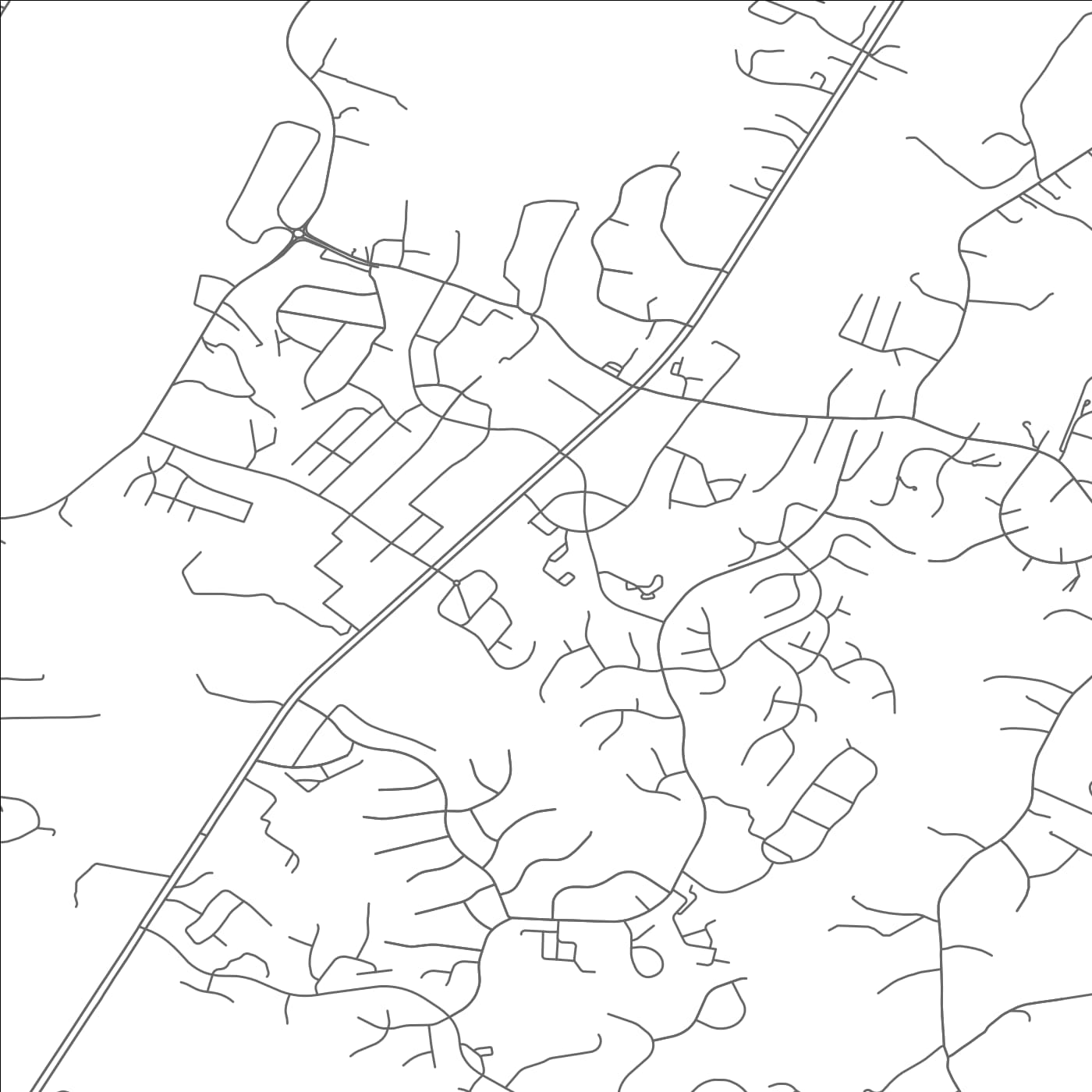 ROAD MAP OF HOLLYMEAD, VIRGINIA BY MAPBAKES