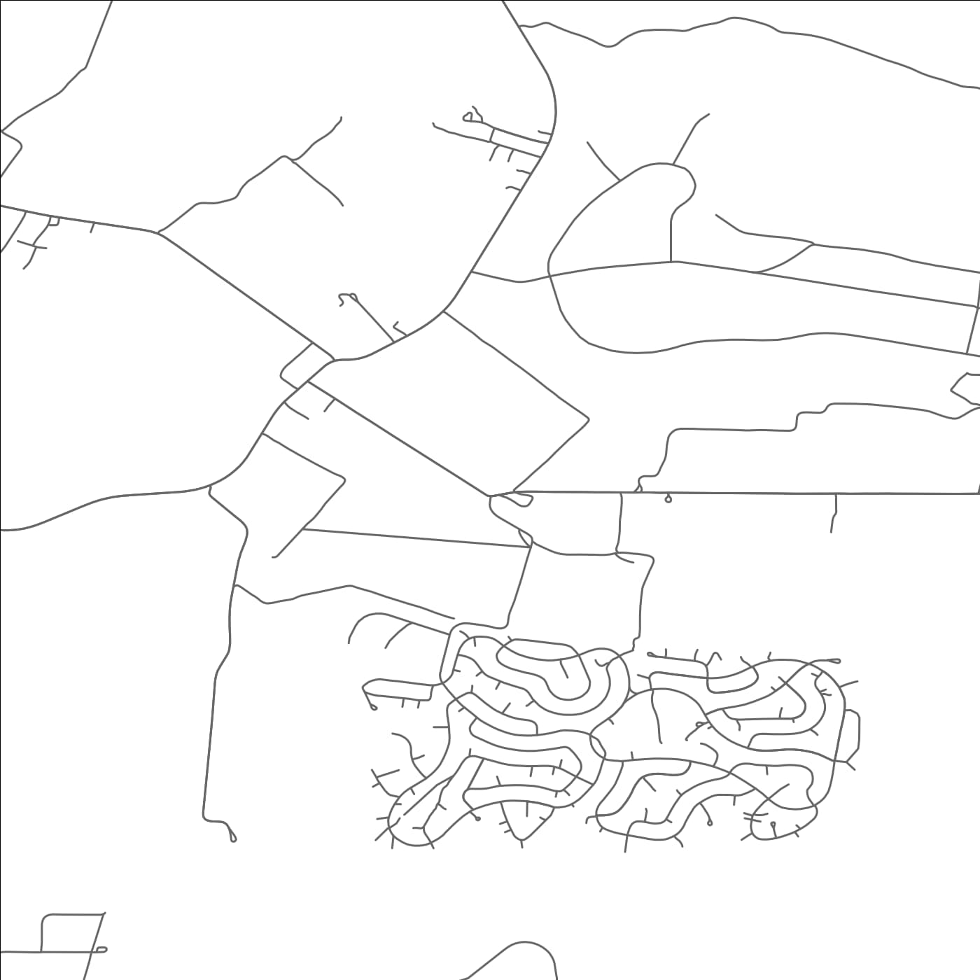 ROAD MAP OF HORNTOWN, VIRGINIA BY MAPBAKES