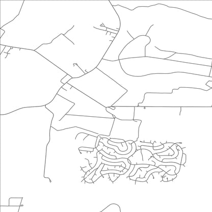 ROAD MAP OF HORNTOWN, VIRGINIA BY MAPBAKES