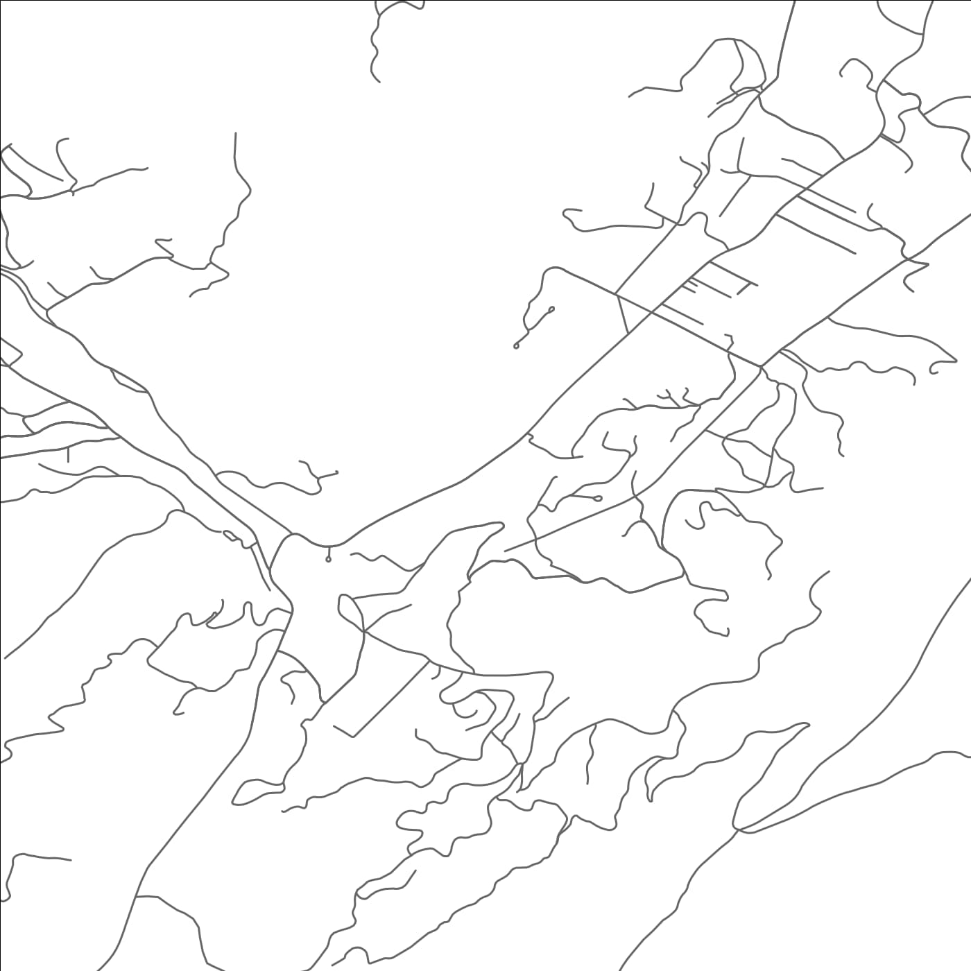 ROAD MAP OF HOT SPRINGS, VIRGINIA BY MAPBAKES