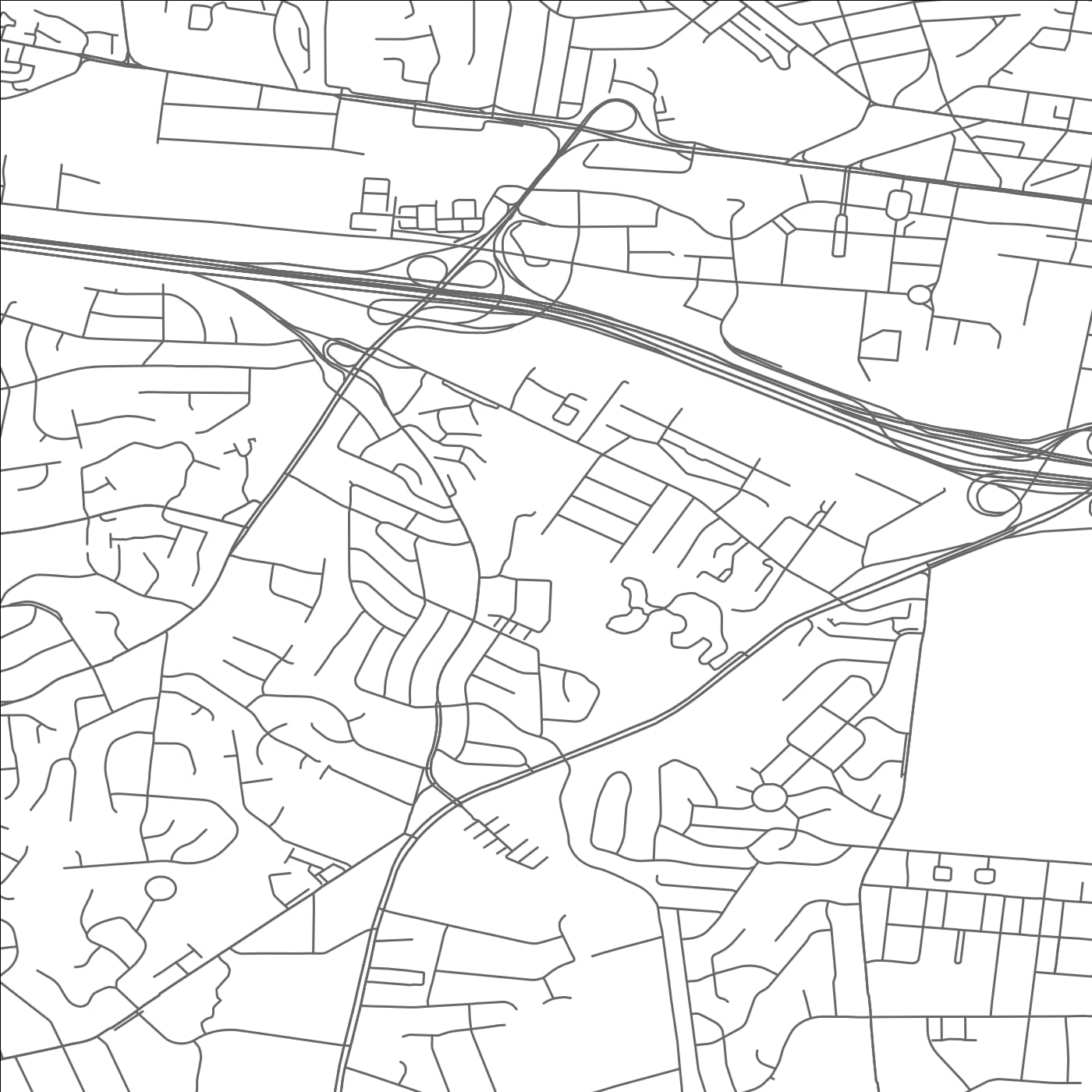 ROAD MAP OF HUNTINGTON, VIRGINIA BY MAPBAKES