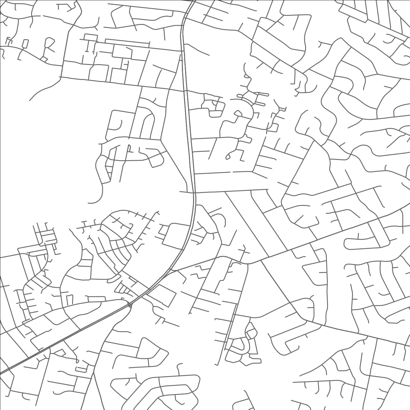 ROAD MAP OF HYBLA VALLEY, VIRGINIA BY MAPBAKES