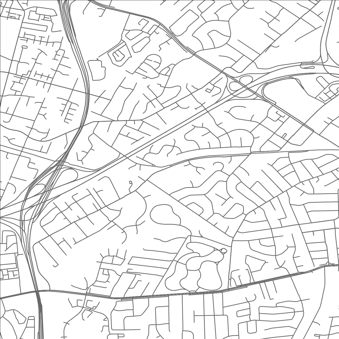 ROAD MAP OF IDYLWOOD, VIRGINIA BY MAPBAKES