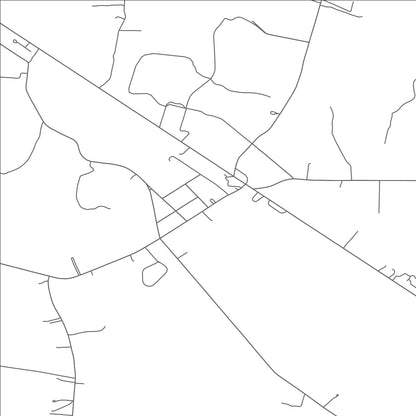 ROAD MAP OF IVOR, VIRGINIA BY MAPBAKES
