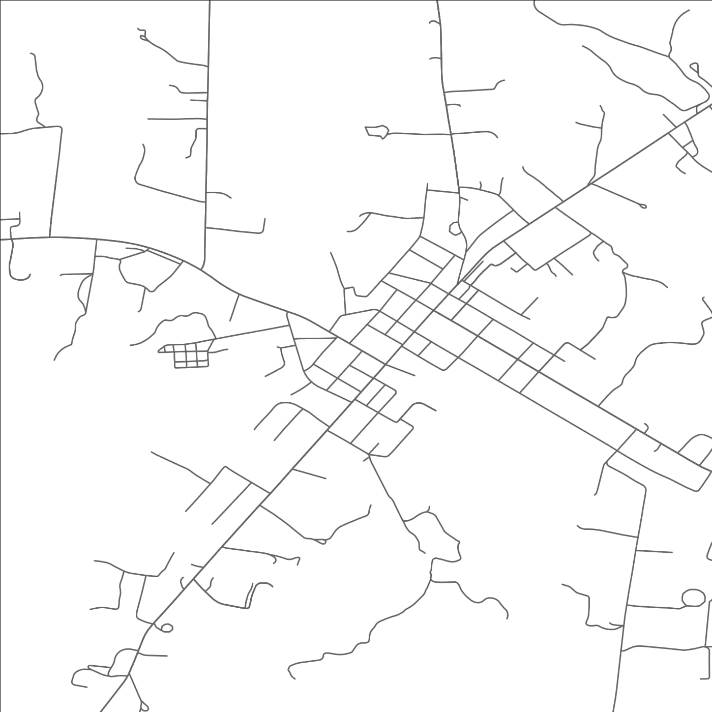 ROAD MAP OF KENBRIDGE, VIRGINIA BY MAPBAKES