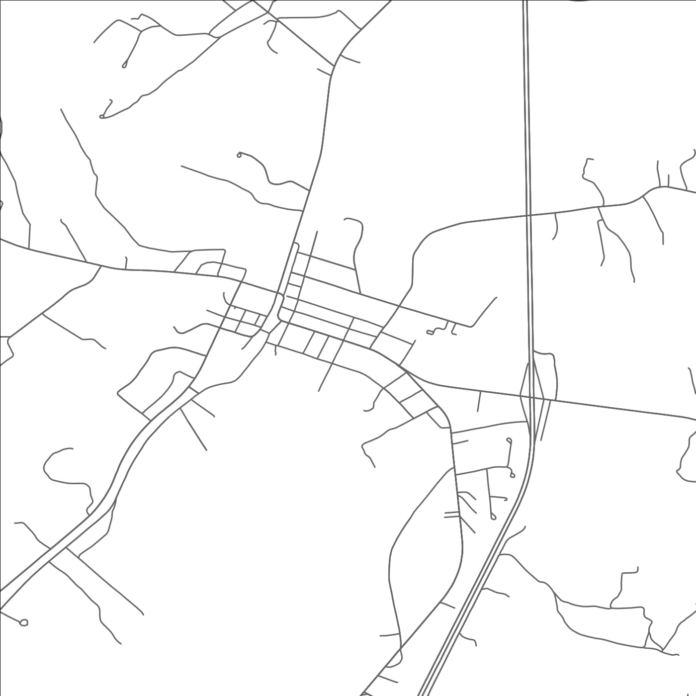 ROAD MAP OF KEYSVILLE, VIRGINIA BY MAPBAKES