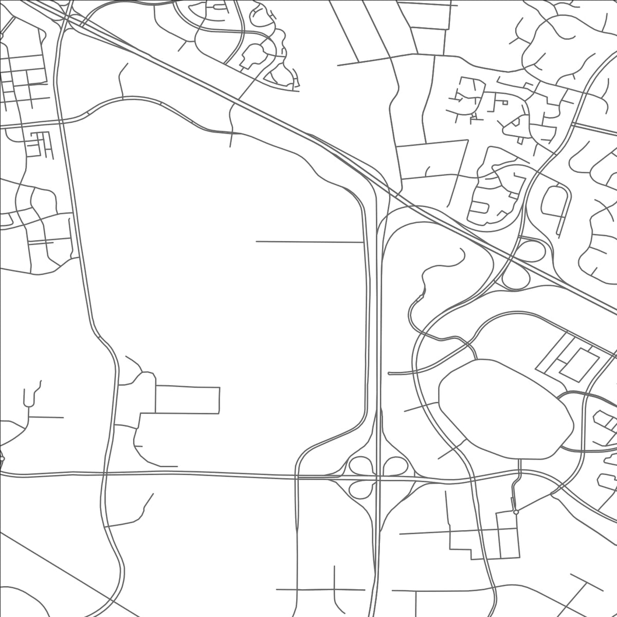 ROAD MAP OF KINCORA, VIRGINIA BY MAPBAKES
