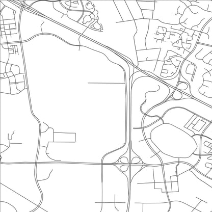 ROAD MAP OF KINCORA, VIRGINIA BY MAPBAKES