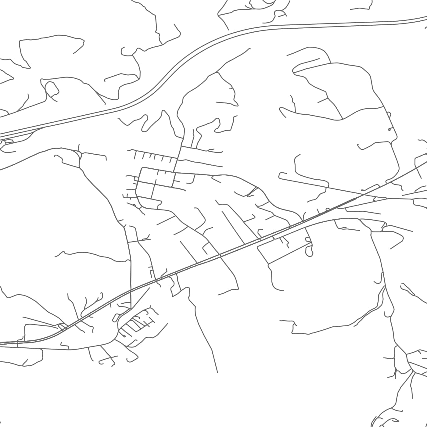 ROAD MAP OF LAFAYETTE, VIRGINIA BY MAPBAKES