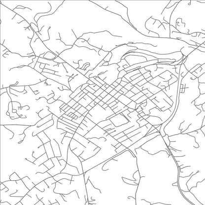 ROAD MAP OF LEXINGTON, VIRGINIA BY MAPBAKES