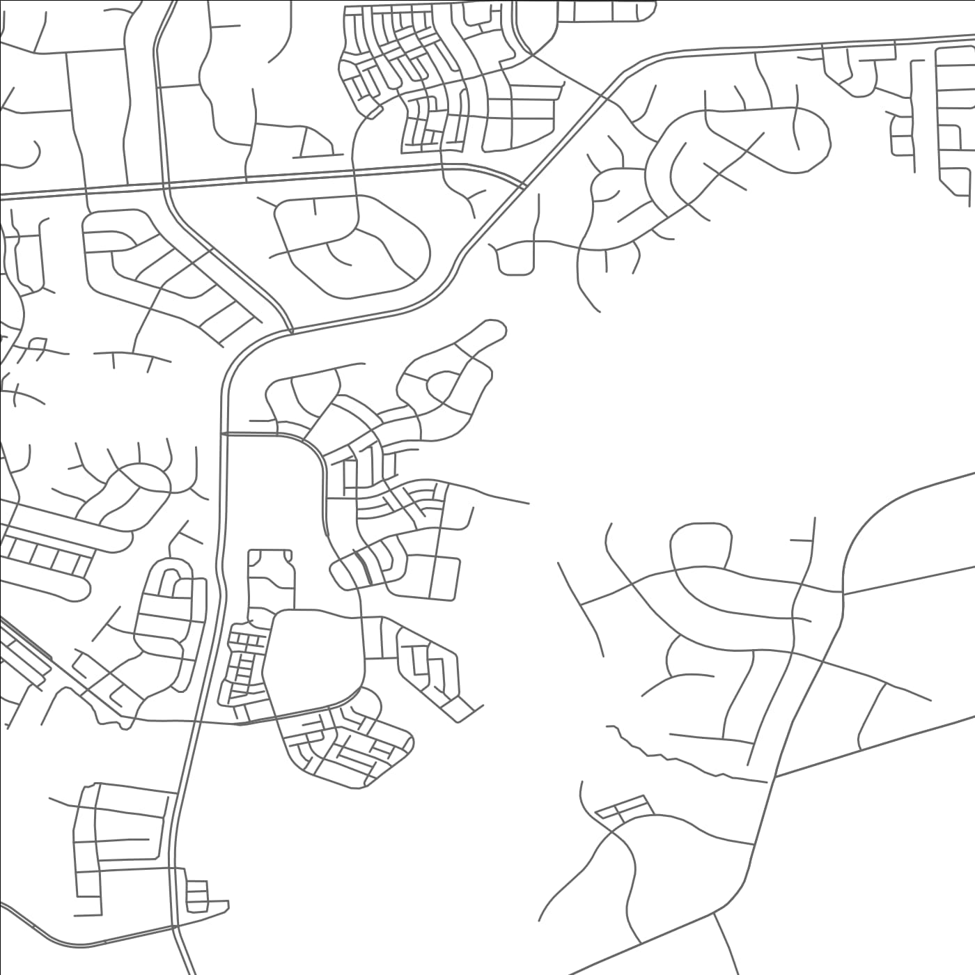 ROAD MAP OF LOUDOUN VALLEY ESTATES, VIRGINIA BY MAPBAKES