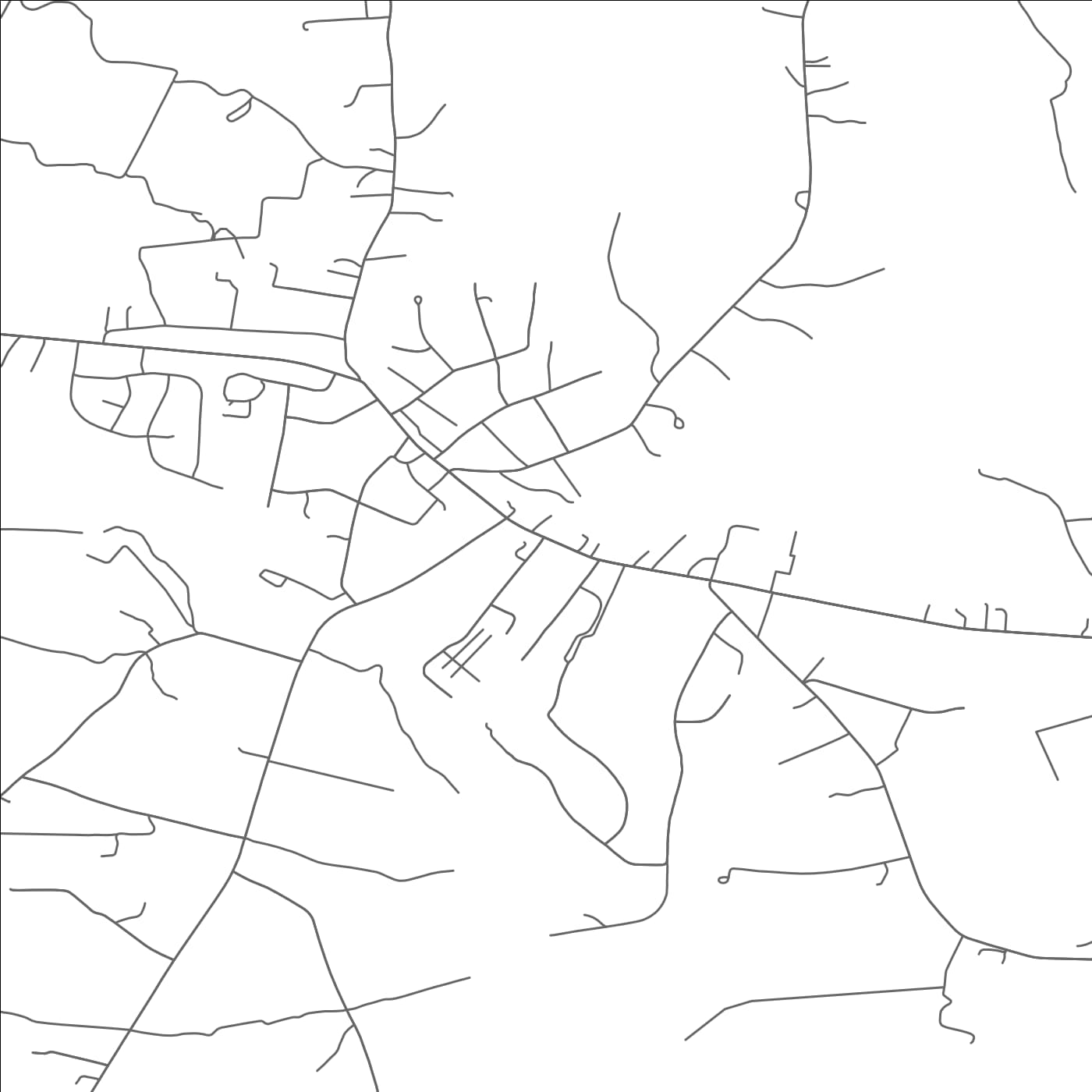 ROAD MAP OF LOUISA, VIRGINIA BY MAPBAKES