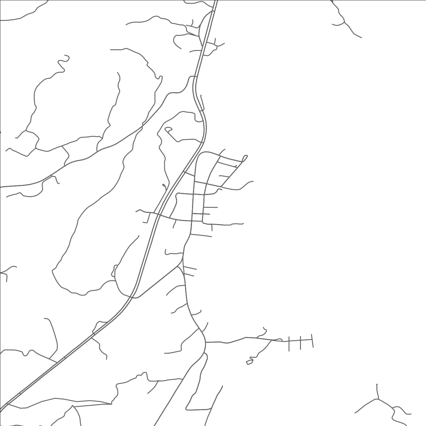 ROAD MAP OF LOVINGSTON, VIRGINIA BY MAPBAKES