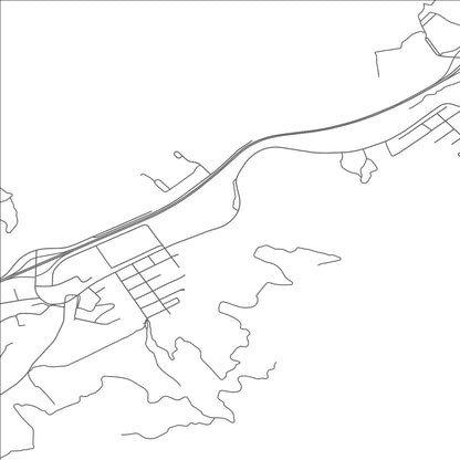 ROAD MAP OF LOW MOOR, VIRGINIA BY MAPBAKES