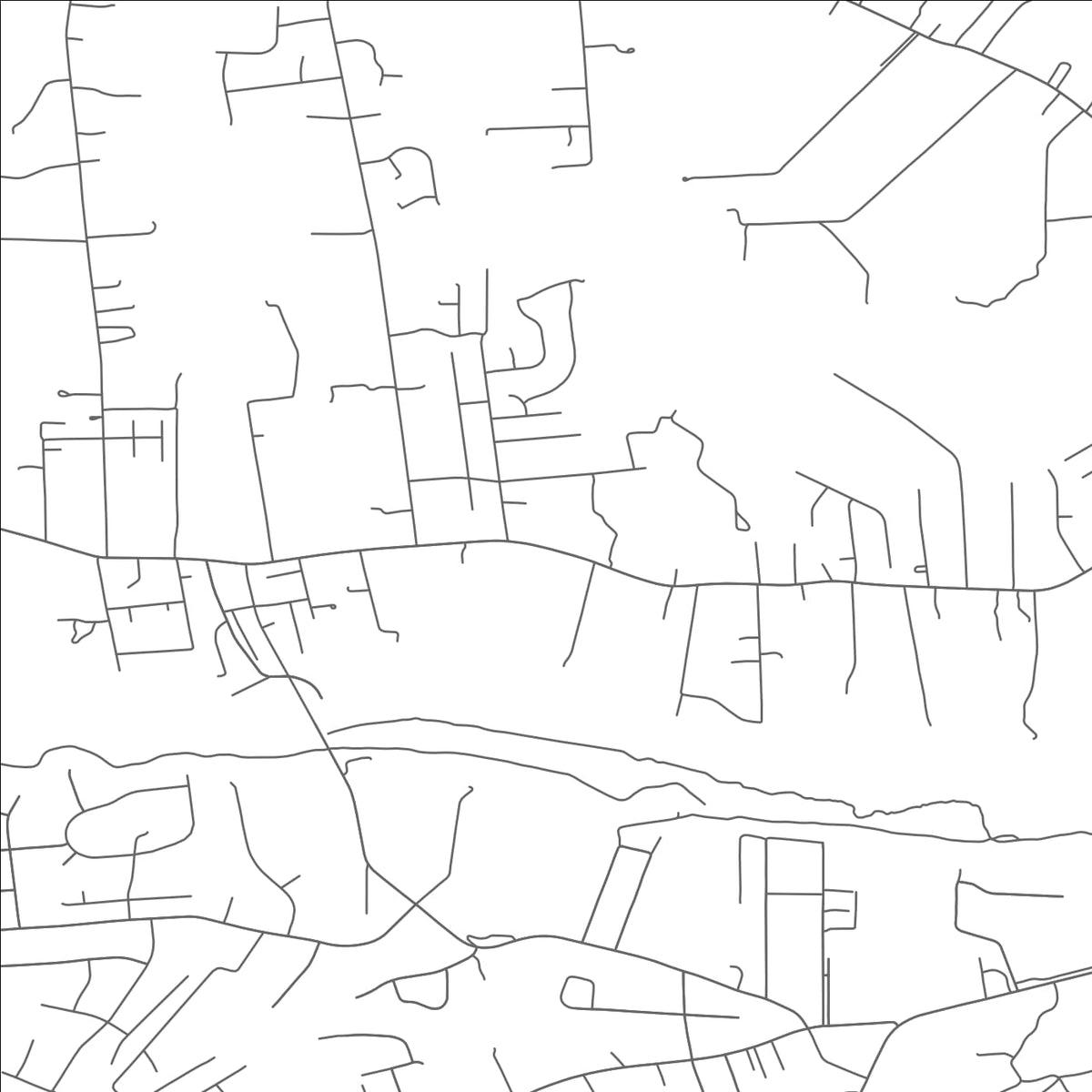 ROAD MAP OF MATOACA, VIRGINIA BY MAPBAKES