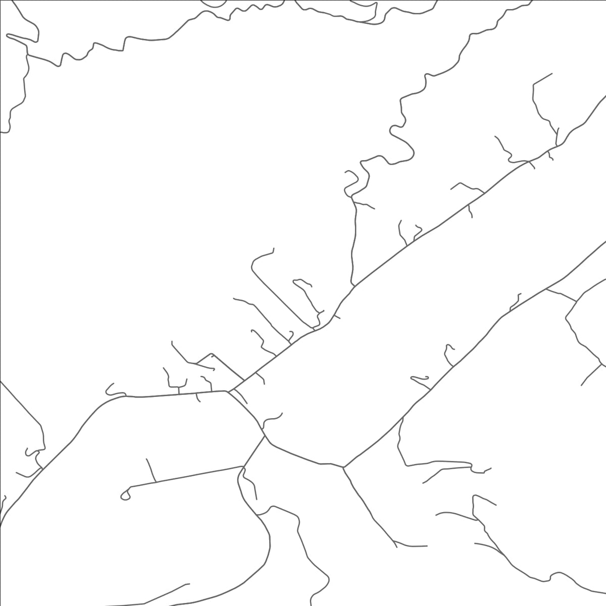 ROAD MAP OF MENDOTA, VIRGINIA BY MAPBAKES